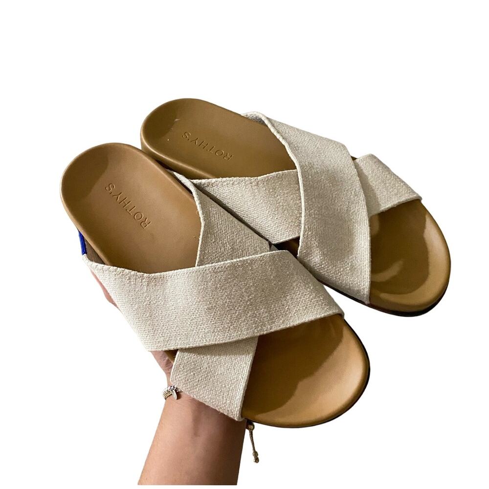 Rothys The Weekend Slide in Oat sz 8